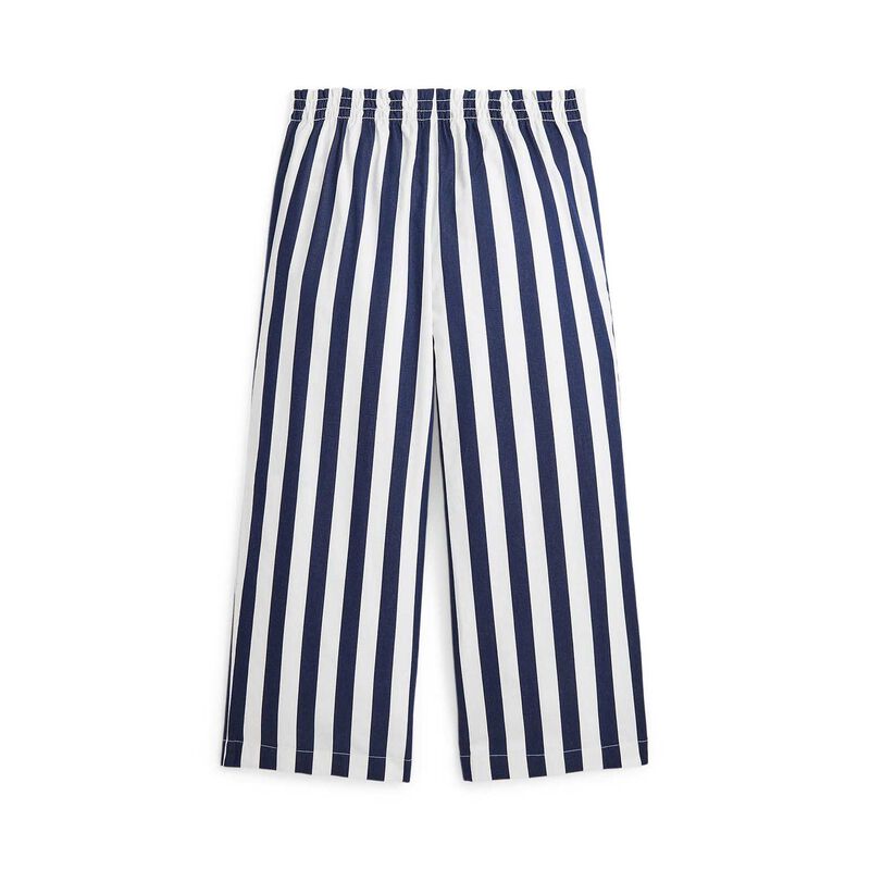 Ralph Lauren Striped Cotton Dobby Wide Leg Pant image number 1